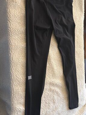 Savage X Fenty Sport Lineup High-Waist Leggings — Black — Size L (US 12-14)